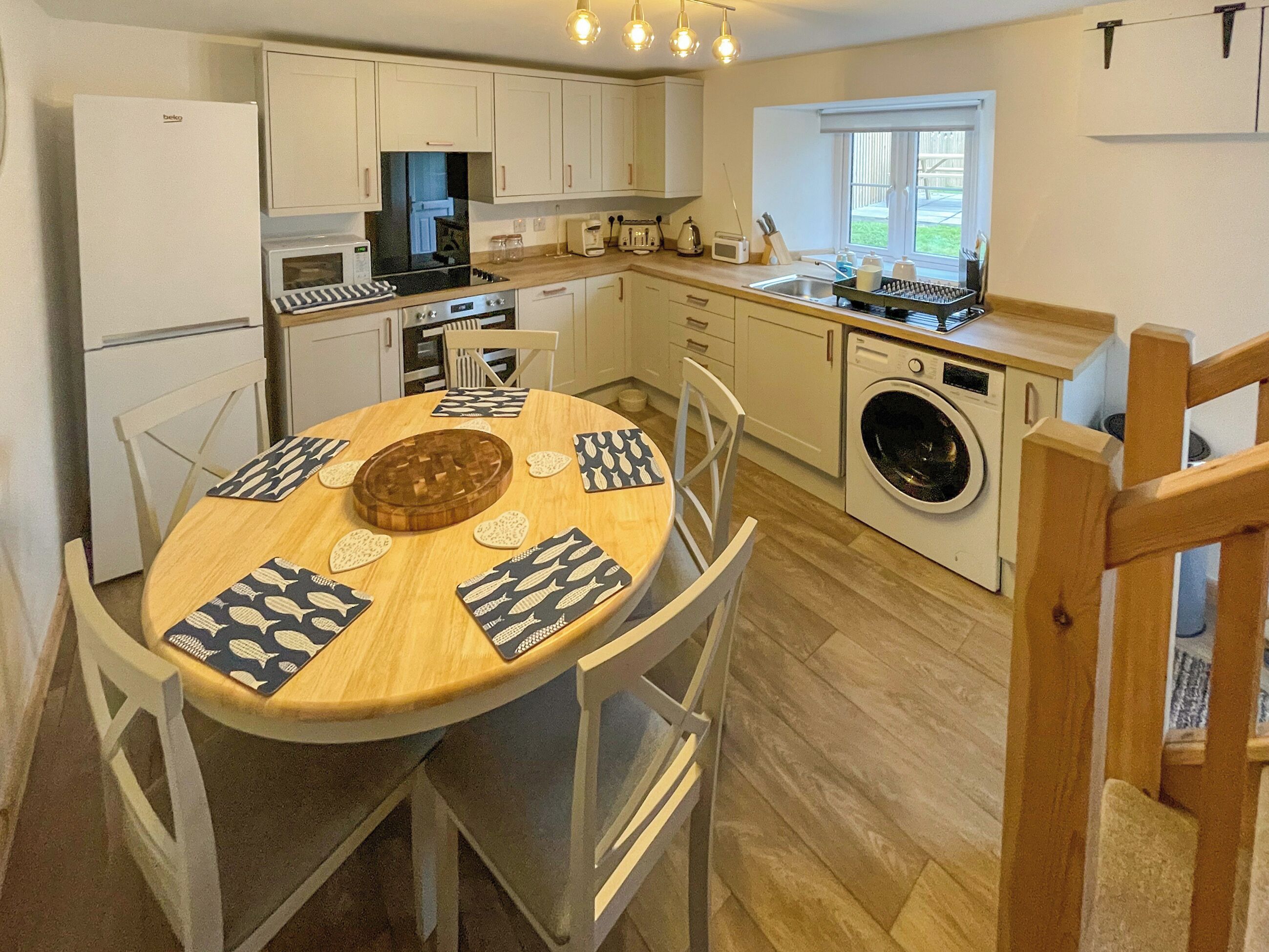Dishwasher, high chair, freezer