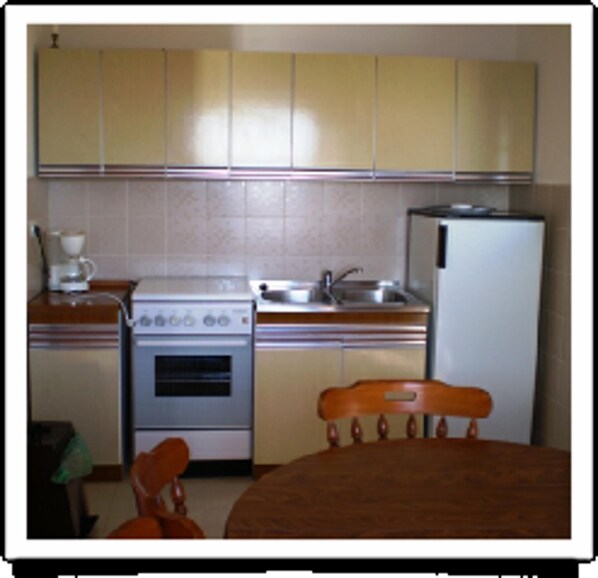 Apartamento, várias camas | Cozinha privada | Geladeira, fogão, cooktop, chaleira elétrica