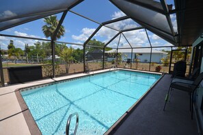A heated pool