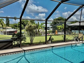 A heated pool