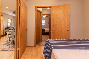 2 bedrooms, bed sheets