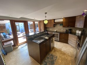 Fridge, microwave, oven, stovetop - Next To Margarittaville Beautiful Remodeled Villa (St Thomas)