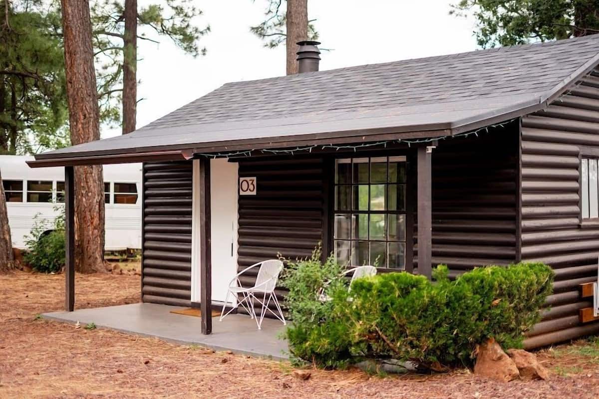 Ferienhütte, 1 Queen-Bett | 1 Schlafzimmer, hochwertige Bettwaren, Daunenbettdecken