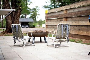 Casa móvil, varias camas | Terraza o patio