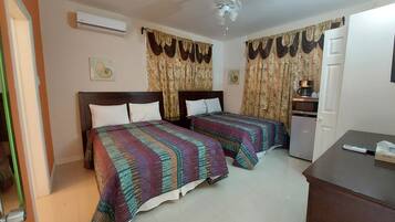 Blackout curtains, iron/ironing board, free WiFi