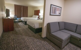 开间, 多张床, 无烟房 | 高档床上用品、记忆海绵床垫、办公桌、笔记本电脑工作区