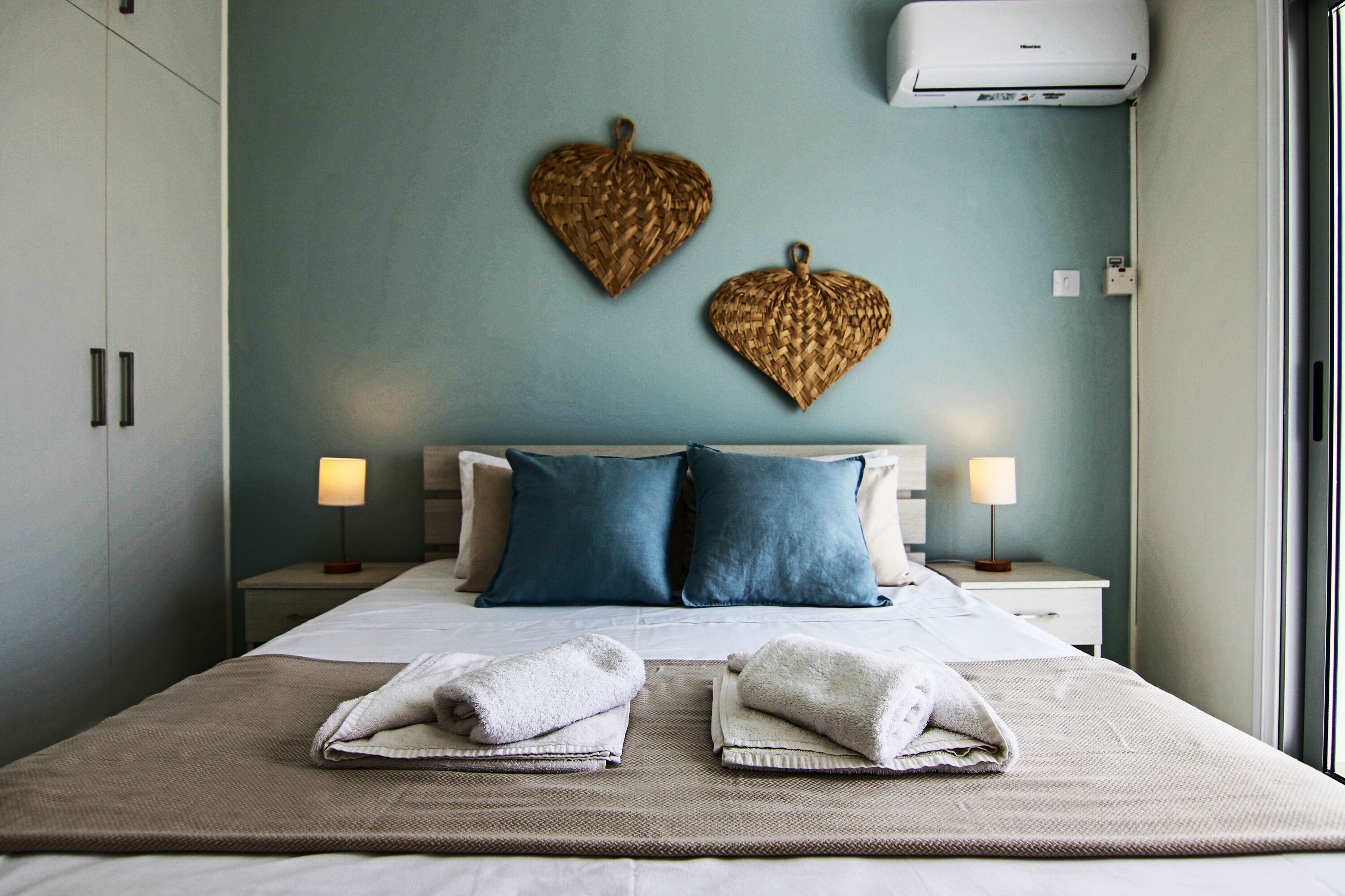 2 bedrooms, in-room safe, soundproofing, iron/ironing board