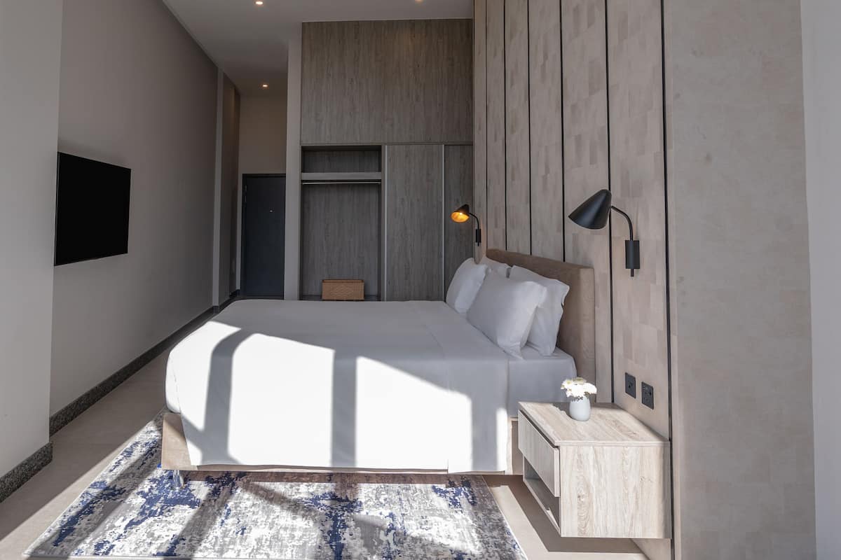 1 kamar tidur, seprai katun Mesir, dan seprai premium