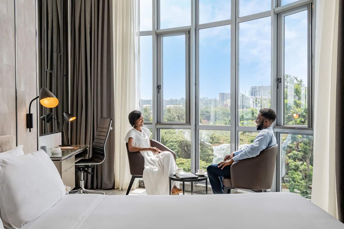 Premier Room (1 King, High Floor) | Egyptian cotton sheets, premium bedding, down comforters