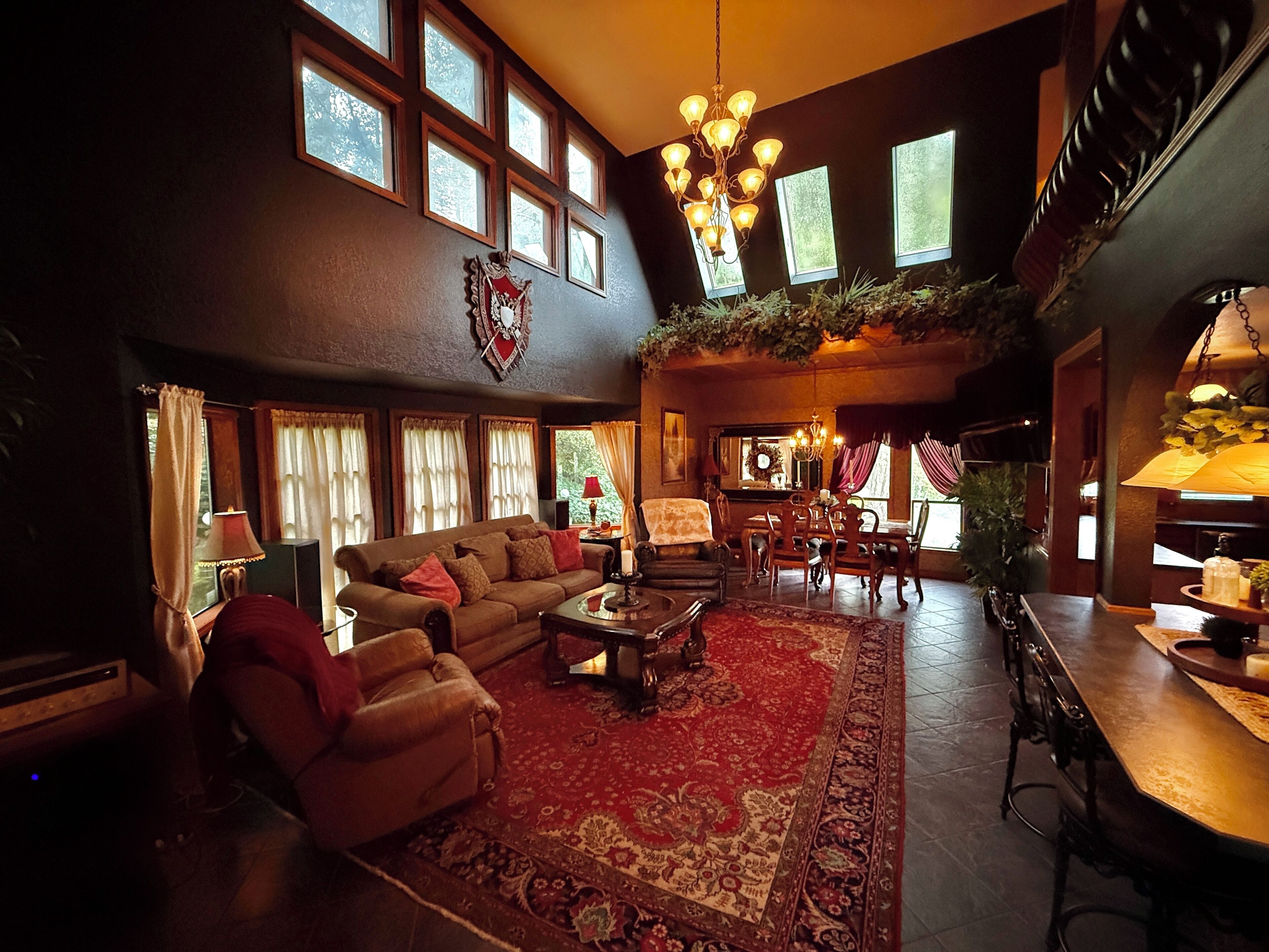 Smart TV, chimenea, videojuegos y reproductor de DVD 