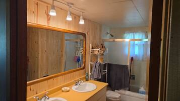 Baignoire, serviettes fournies