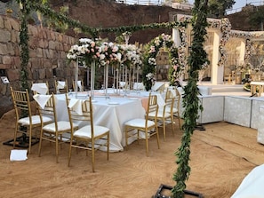 Espace banquet en plein air