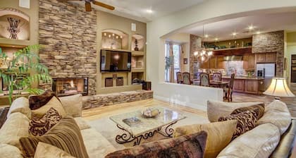 Resort like backyard w/ Heated pool. Home Theater