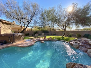 A heated pool
