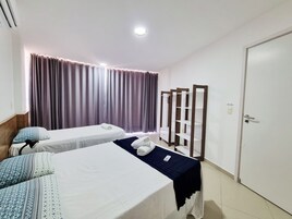 Apartamento | 2 quartos, Wi-Fi de cortesia, roupa de cama