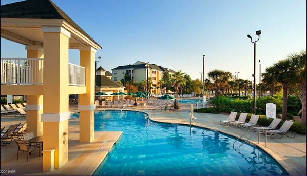 Indoor pool, outdoor pool