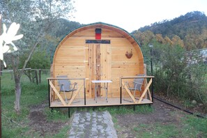 Comfort-Ferienhütte | Terrasse/Patio