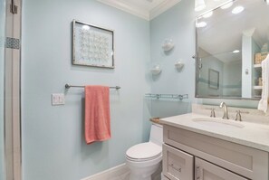 Hair dryer, towels
