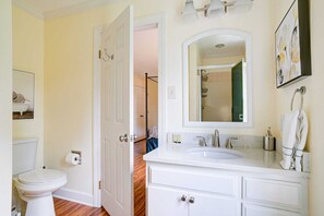 Shower, hair dryer