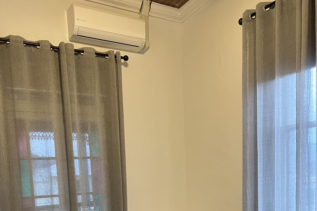Premium bedding, blackout curtains, bed sheets
