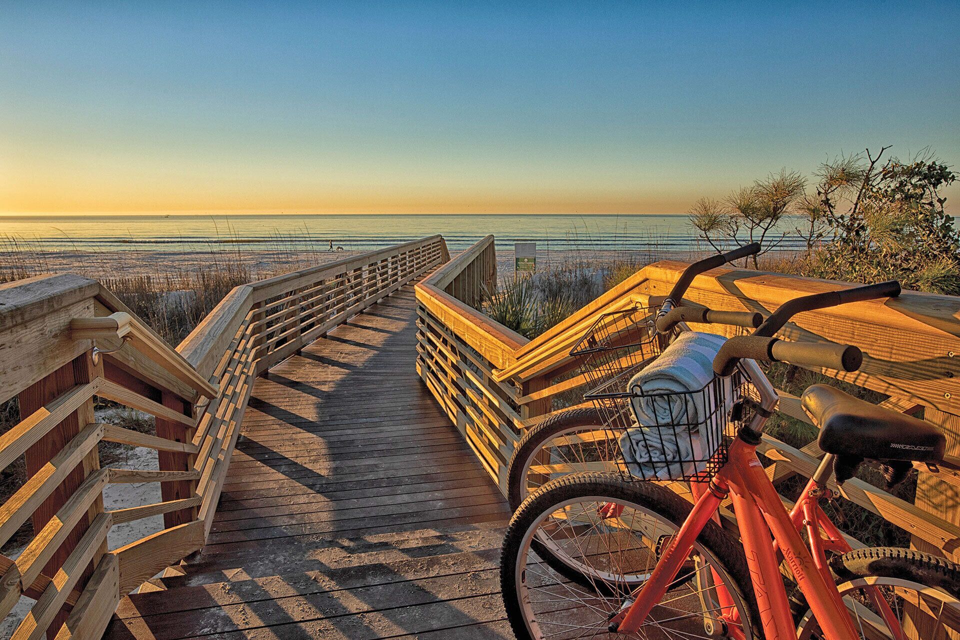 Vista a la playa o el mar