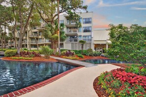 A heated pool - Marriott's Monarch at Sea Pines - Upscale Villa On The Beach! Enjoy Full Resort Access! (Hilton Head Island)