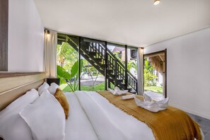 华丽平房 | 高档床上用品、迷你吧、客房内保险箱、办公桌