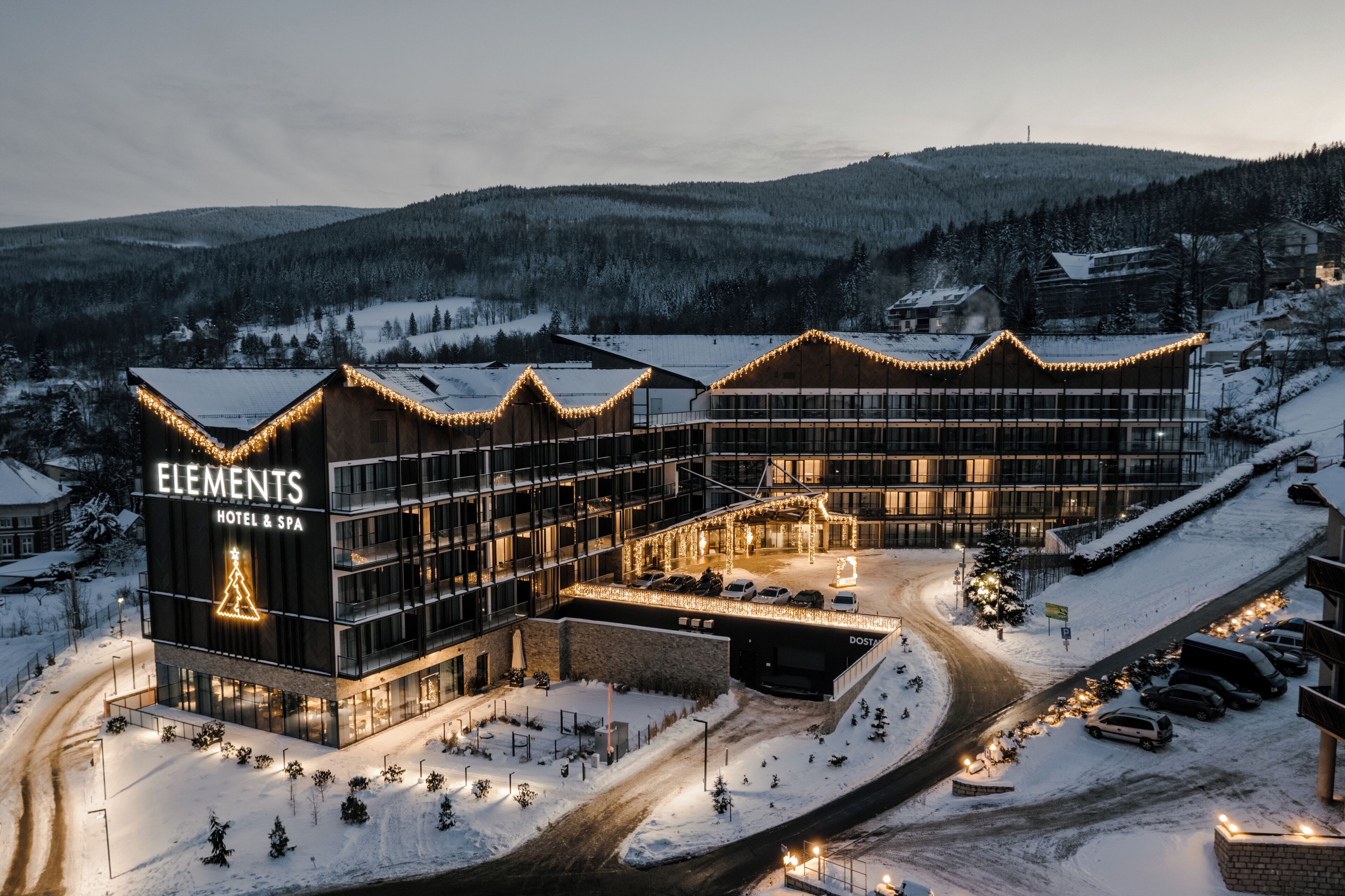 Façade de l’hébergement