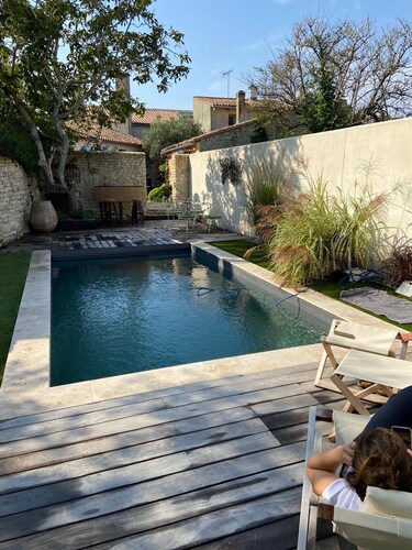 Village house with large garden and swimming pool