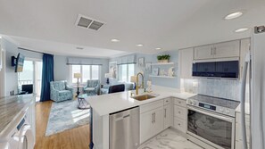 Fridge, microwave, oven, stovetop - Wild Dunes Oceanfront condo, screened porch and community pool! (Isle of Palms)