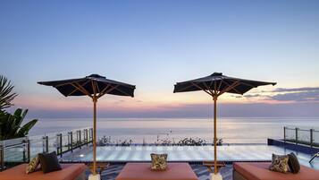 Outdoor pool, open 6:30 AM to 8:00 PM, pool umbrellas, sun loungers