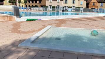 Piscine extérieure, piscine chauffée