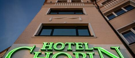 Facciata della struttura