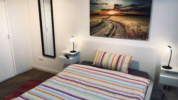 1 bedroom, iron/ironing board, travel crib, free WiFi