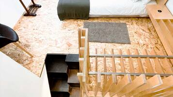 1 chambre, lit parapluie, Wi-Fi gratuit, draps fournis