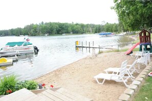 Property grounds - Lake Front Log Cabin 5 with a Great Deck- ATV Friendly! (West Branch)