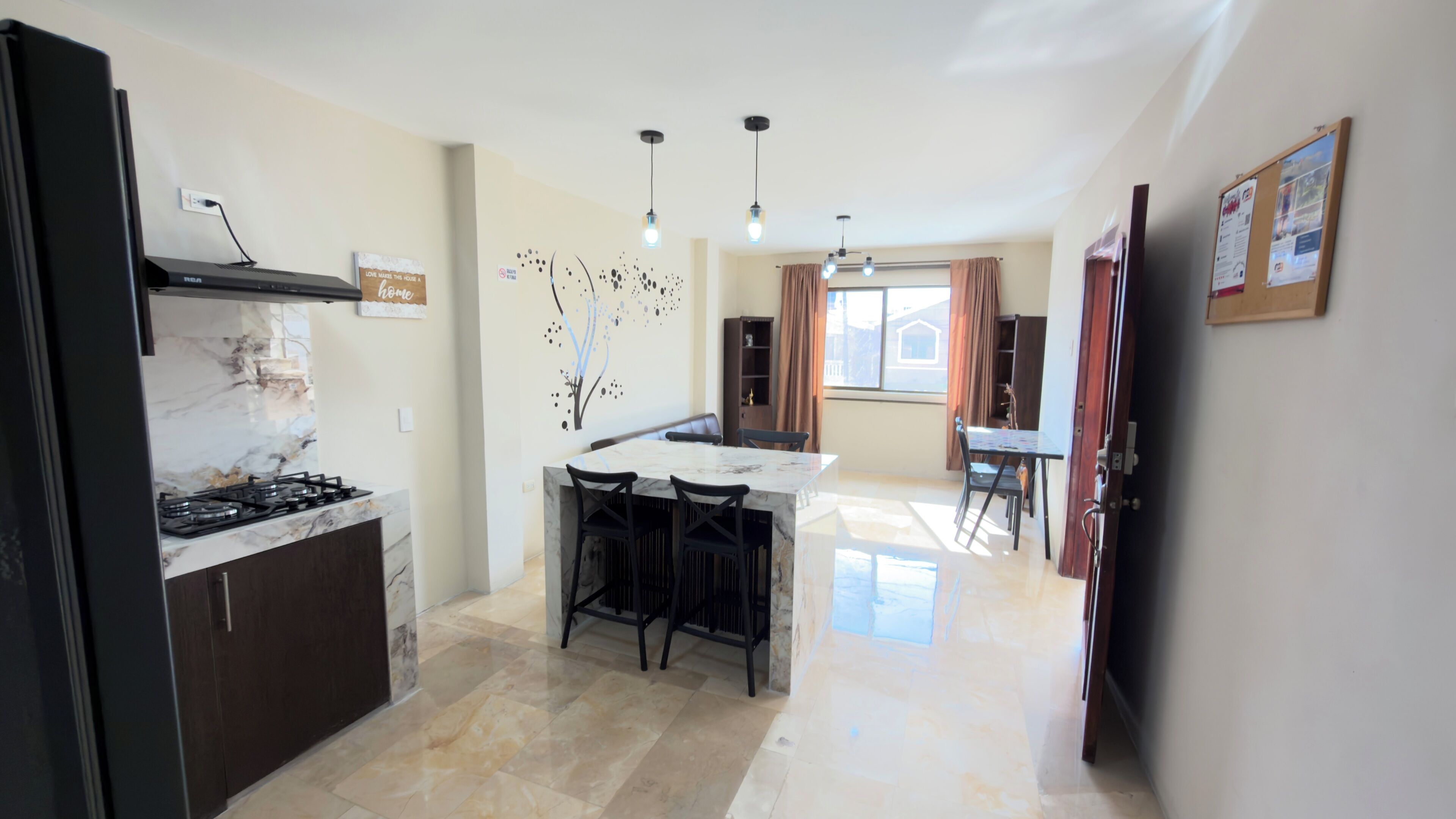 Departamento empresarial | 2 habitaciones, tabla de planchar con plancha y wifi gratis 