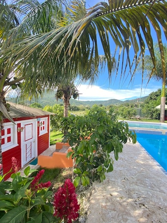 Outdoor pool. 4 bedroom villa in San José de Ocoa