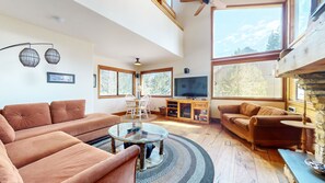 Fernseher, Kamin