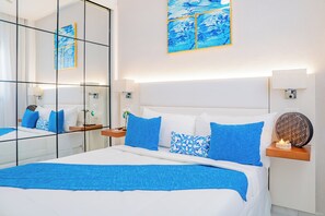 Deluxe Apartment, 1 Bedroom, Terrace, Pool View | Egyptian cotton sheets, premium bedding, individually decorated - Xeliter Cana Rock Punta Cana (Punta Cana)