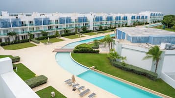 Penthouse senior, 2 habitaciones, hidromasaje, vista al campo de golf | Vista desde la habitación