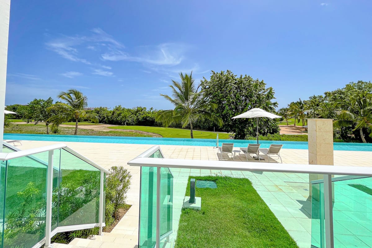 Comfort Apartment, 1 Bedroom, Balcony, Pool View | View from room