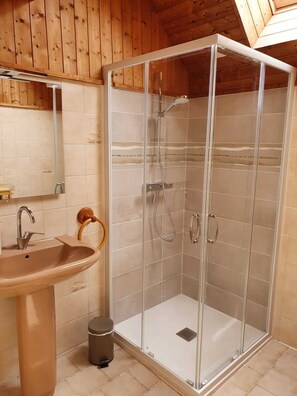 Shower, hair dryer, towels, toilet paper - Maison typique pour 4 personnes, jardin clos et fleuri, proche plage (Treffiagat)