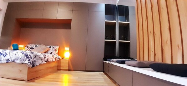 Suite estudio exclusiva | 1 habitación, sábanas de algodón egipcio y ropa de cama de alta calidad
