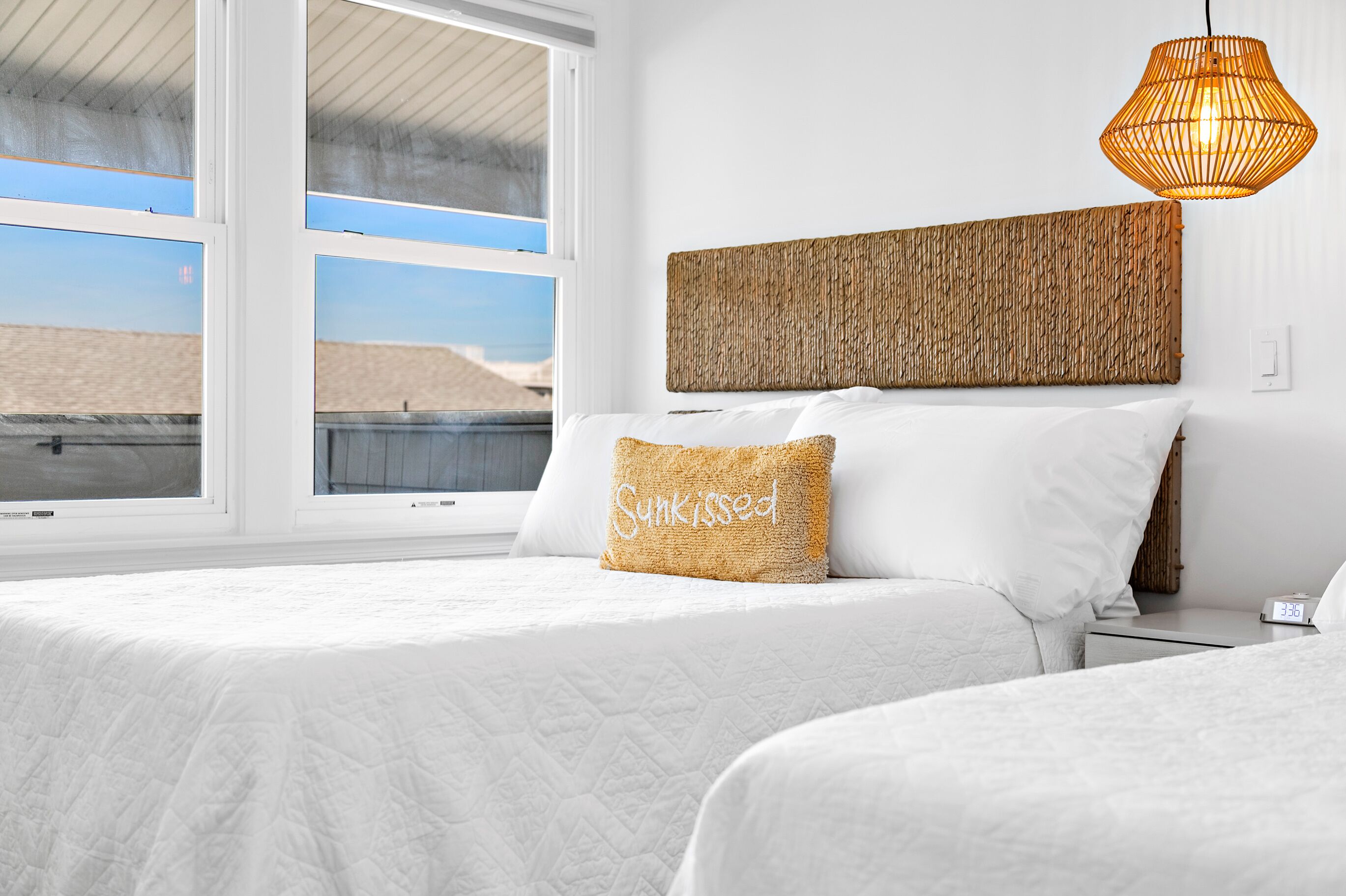 double twin deluxe with deck | 1 bedroom, premium bedding, memory-foam beds, free wifi