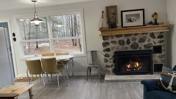 TV connectée, cheminée