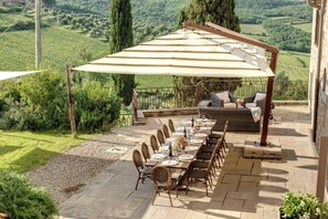 Outdoor dining - Villa Audenzia - Large villa with private pool (Greve in Chianti)