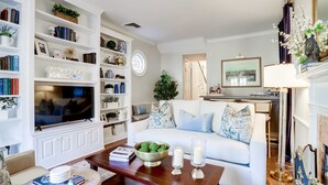 TV, fireplace, offices