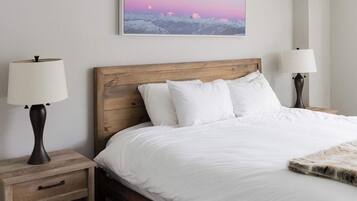 2 bedrooms, iron/ironing board, travel crib, WiFi