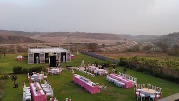 Área externa para banquete